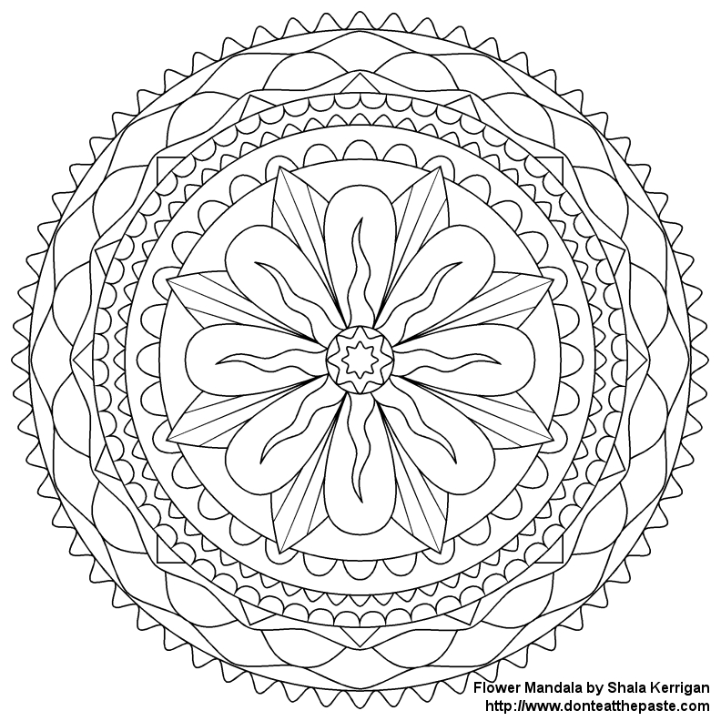 Coloriage de mandalas floraux avec motifs variés Coloriage de mandalas floraux avec motifs variés