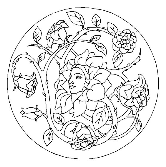 Coloriage de mandalas fleuris avec motifs délicats Coloriage de mandalas fleuris avec motifs délicats