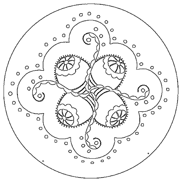 Coloriage de mandalas floraux riche en détails Coloriage de mandalas floraux riche en détails