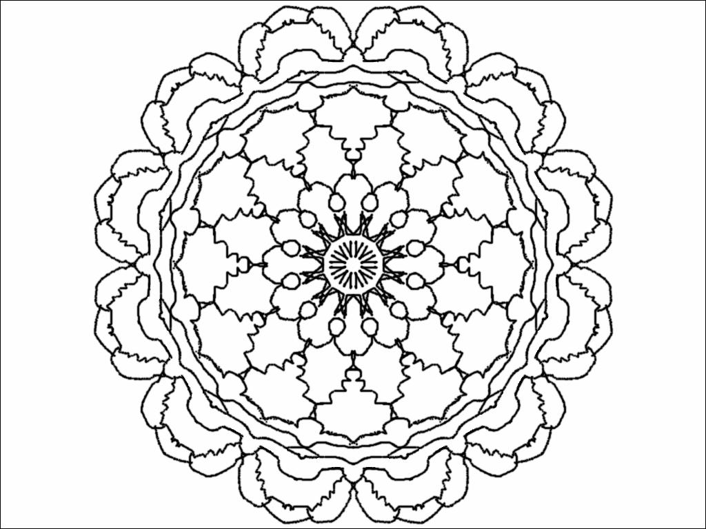 Coloriage d'un mandala floral complexe avec motifs variés Coloriage d'un mandala floral complexe avec motifs variés