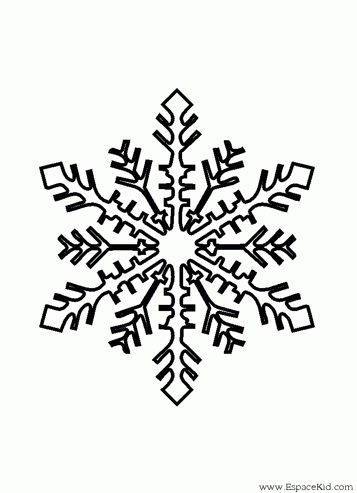 Coloriage de mandalas en forme de flocon de neige Coloriage de mandalas en forme de flocon de neige