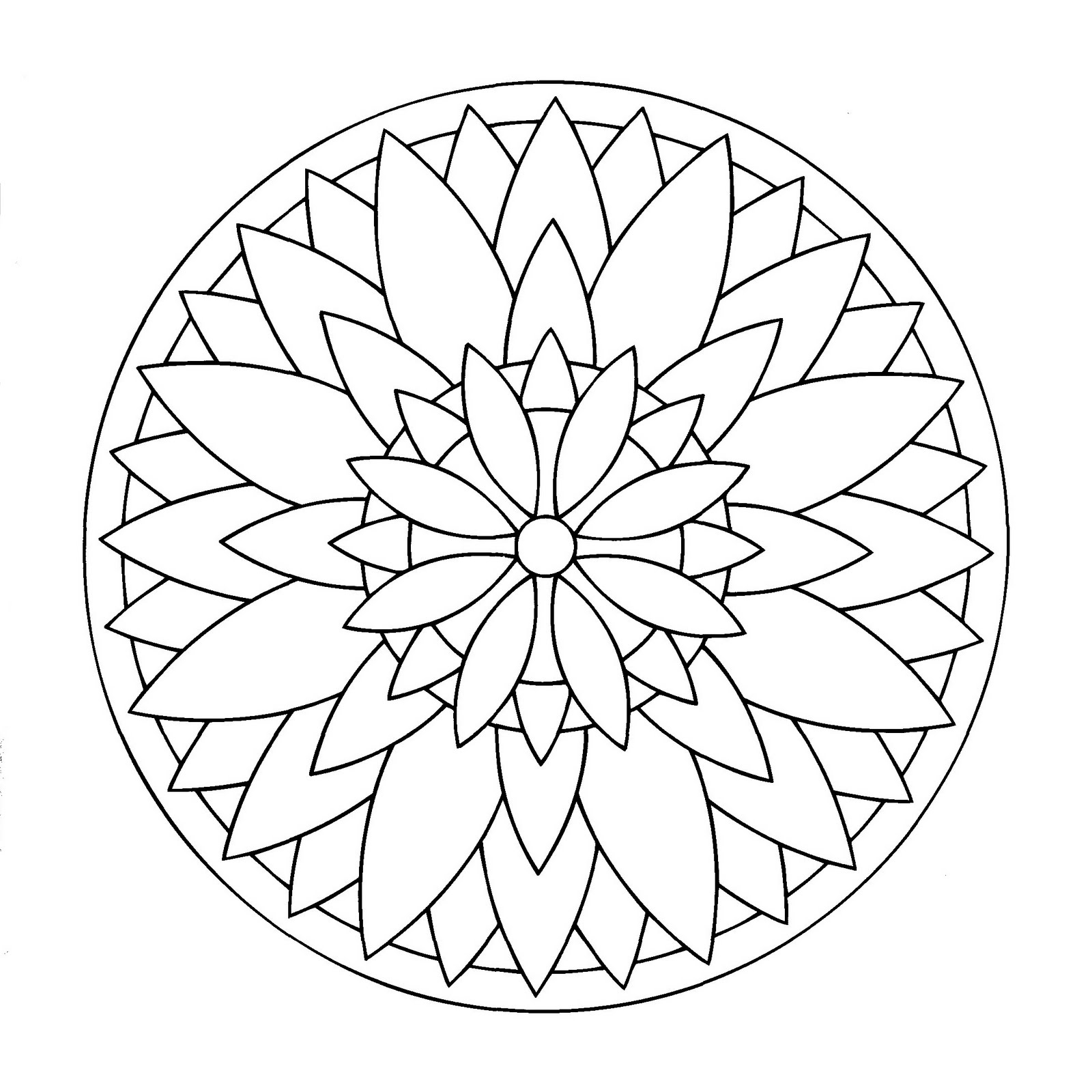 Coloriage de mandalas pour enfants avec motifs variés et symétriques