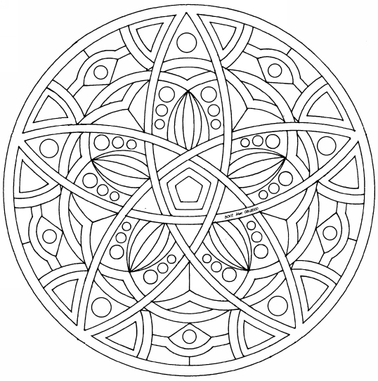 Coloriage de mandalas pour enfants avec motifs géométriques variés