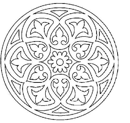 Un mandala pour enfants riche en motifs et en détails