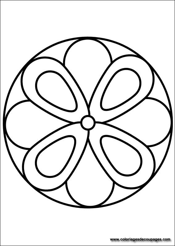 Mandalas pour enfants à colorier avec des motifs variés