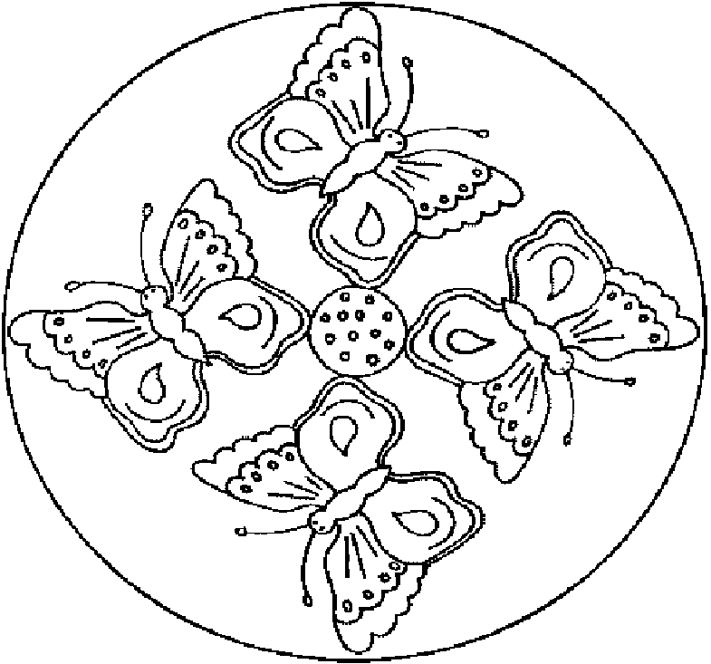 Mandalas pour enfants à colorier avec des motifs géométriques variés
