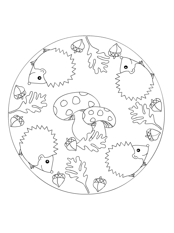 Coloriage de mandalas pour enfants avec motifs géométriques variés