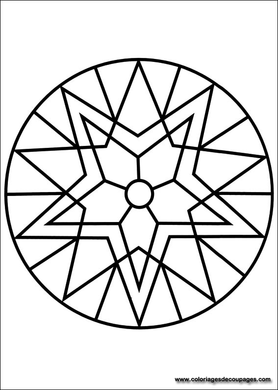 Coloriage de mandalas pour enfants avec motifs floraux et géométriques
