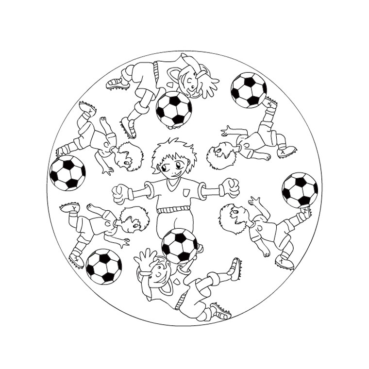 Mandalas à colorier pour enfants avec motifs géométriques