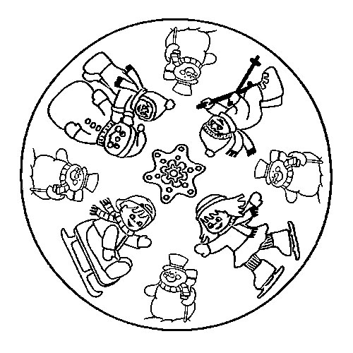 Coloriage de mandalas pour enfants avec motifs floraux et géométriques