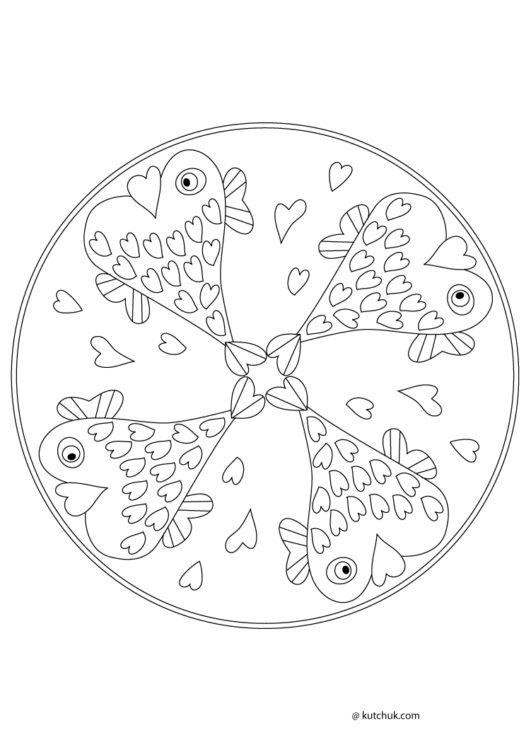 Mandalas pour enfants à colorier avec motifs géométriques