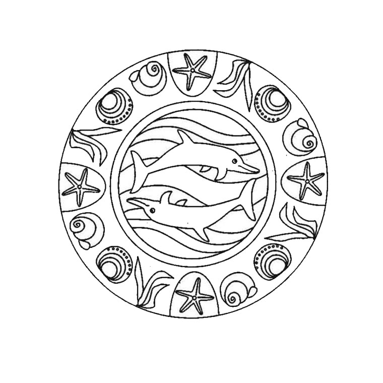 Coloriage de mandalas pour enfants avec motifs géométriques et floraux
