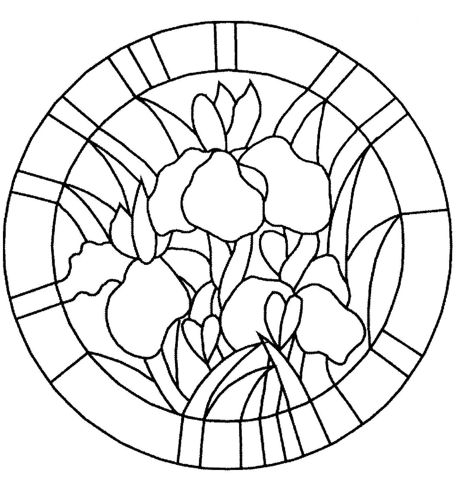 Coloriage de mandalas pour enfants avec motifs géométriques