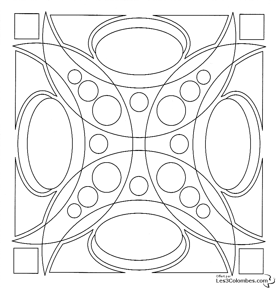 Mandalas pour enfants à colorier avec des motifs floraux et géométriques