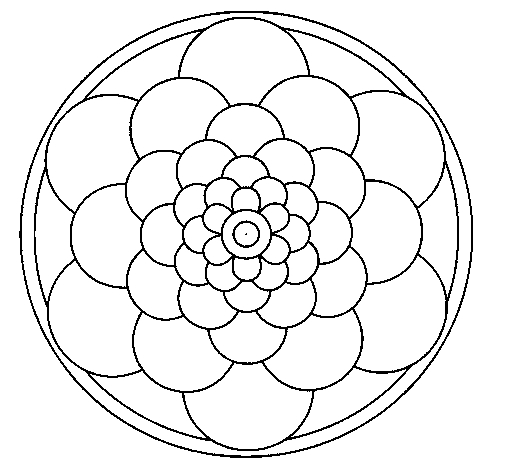 Coloriage de mandalas pour enfants avec des motifs géométriques