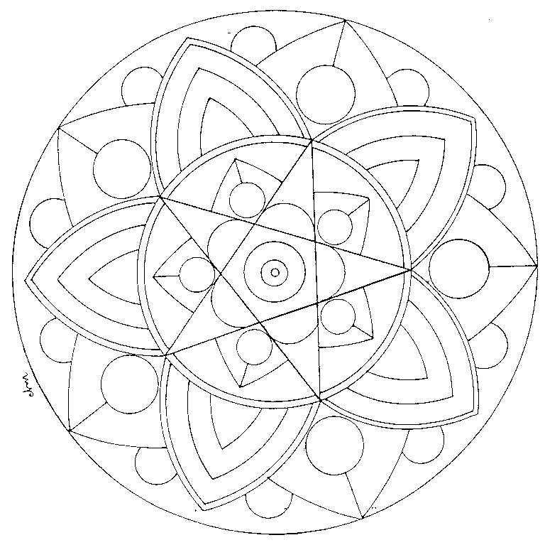 Coloriage de mandalas pour enfants avec motifs variés et symétriques