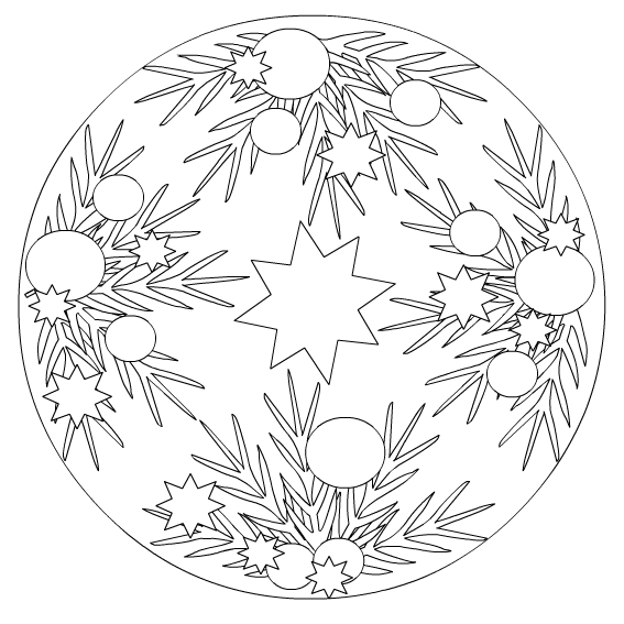 Coloriage de mandalas pour enfants avec motifs floraux
