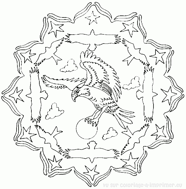Coloriage de mandalas pour enfants avec motifs variés
