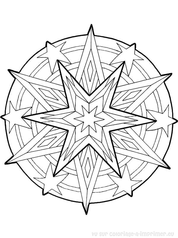 Mandalas pour enfants à colorier avec des motifs variés