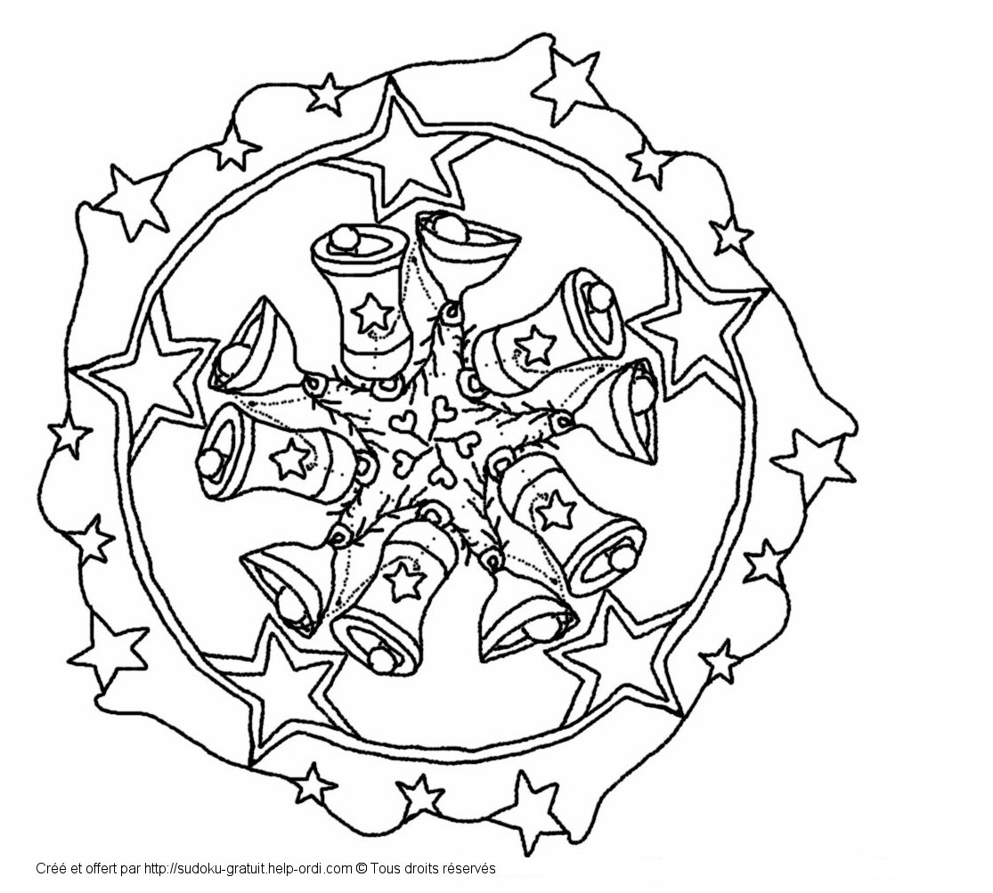 Mandalas pour enfants à colorier avec motifs géométriques