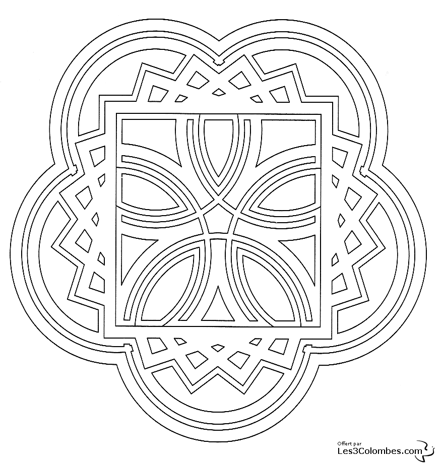Mandalas pour enfants à colorier avec motifs variés