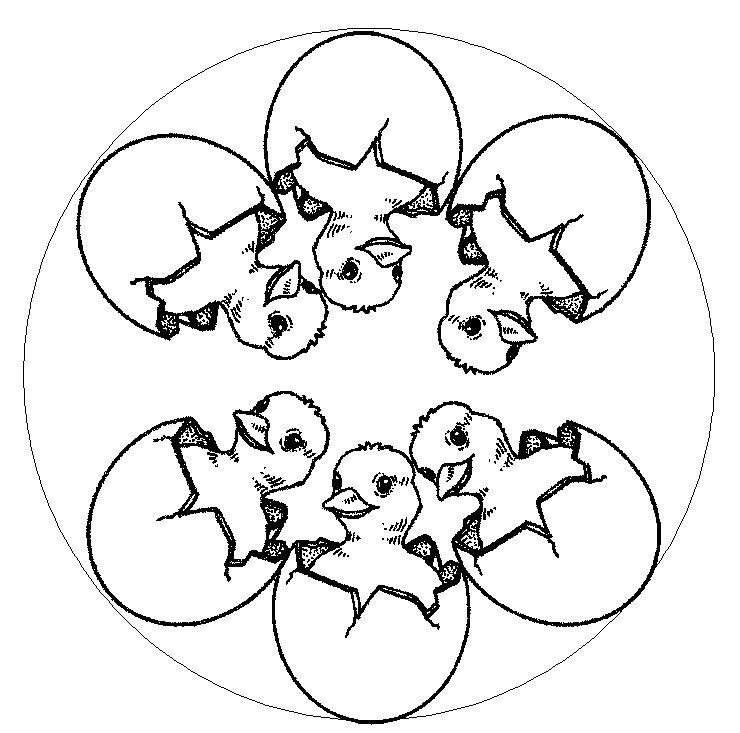 Mandalas pour enfants à colorier avec motifs géométriques