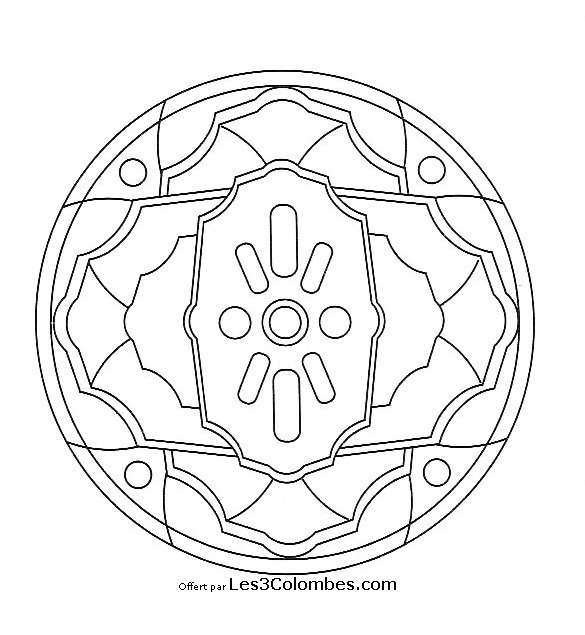 Mandalas à colorier pour enfants avec motifs floraux et géométriques