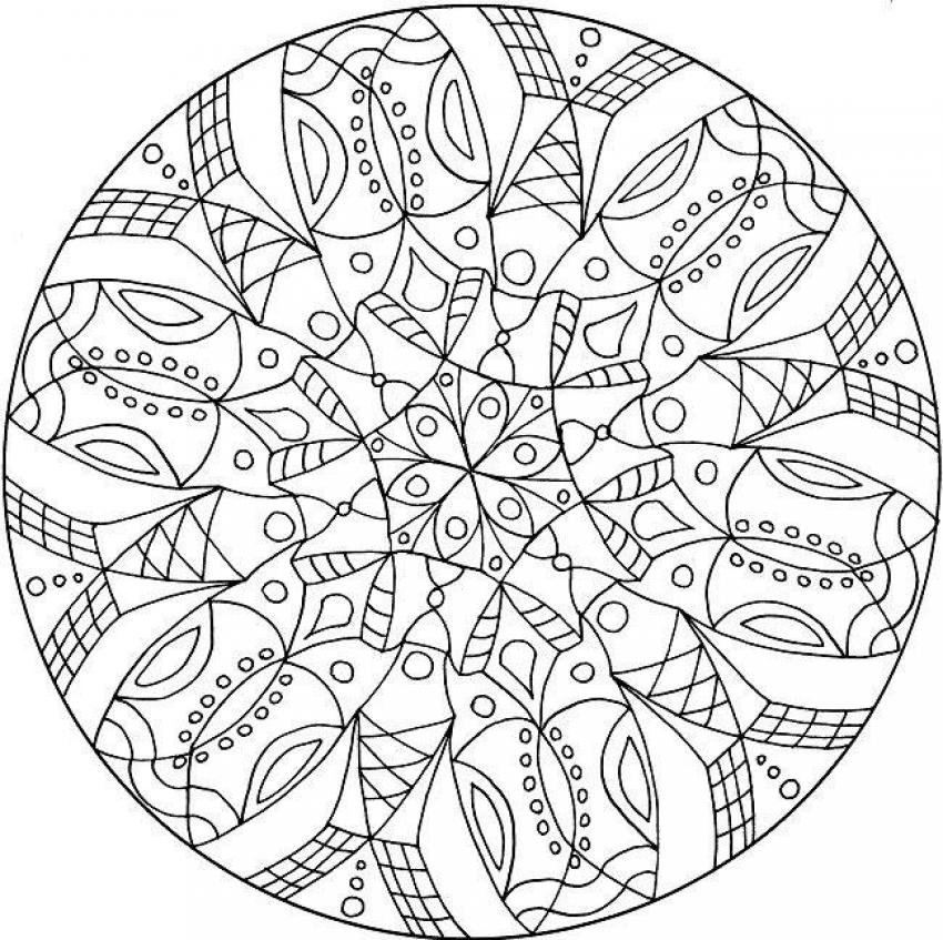 Coloriage de mandalas avec motifs géométriques et floraux Coloriage de mandalas avec motifs géométriques et floraux