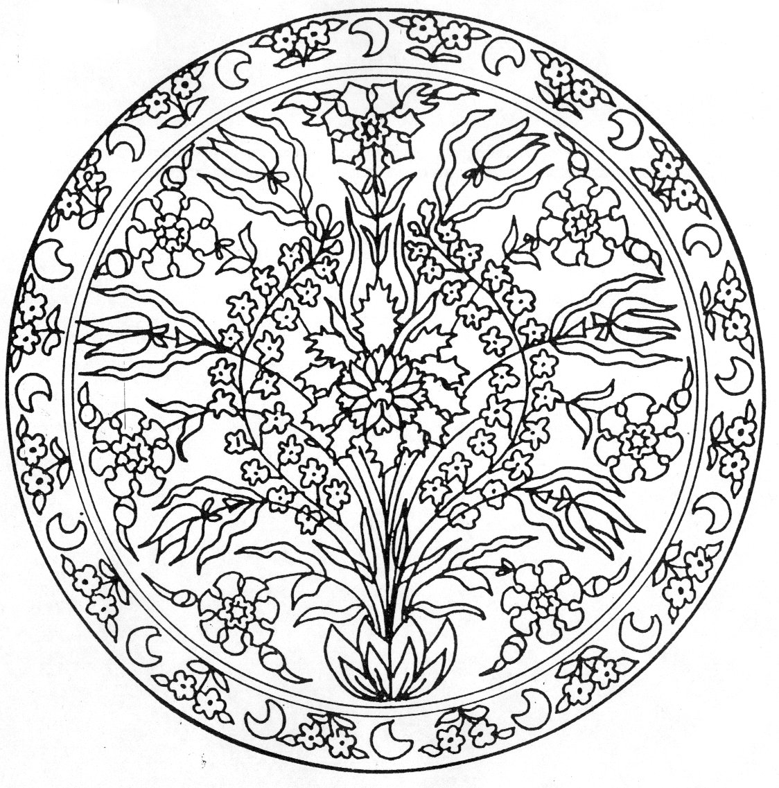 Coloriage de mandalas originaux à motifs géométriques Coloriage de mandalas originaux à motifs géométriques