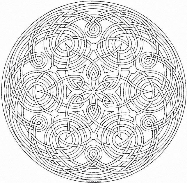 Coloriage de mandalas entrelacés et motifs géométriques Coloriage de mandalas entrelacés et motifs géométriques