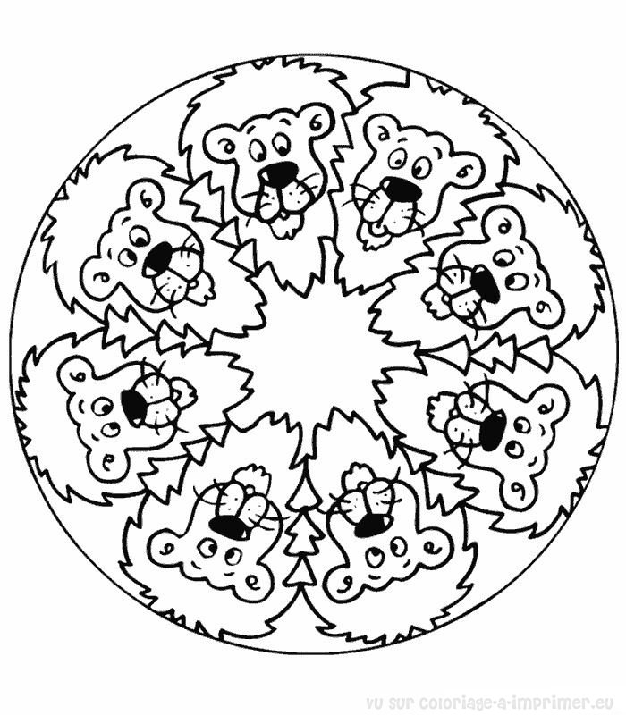 Coloriage de mandalas aux motifs circulaires et floraux Coloriage de mandalas aux motifs circulaires et floraux