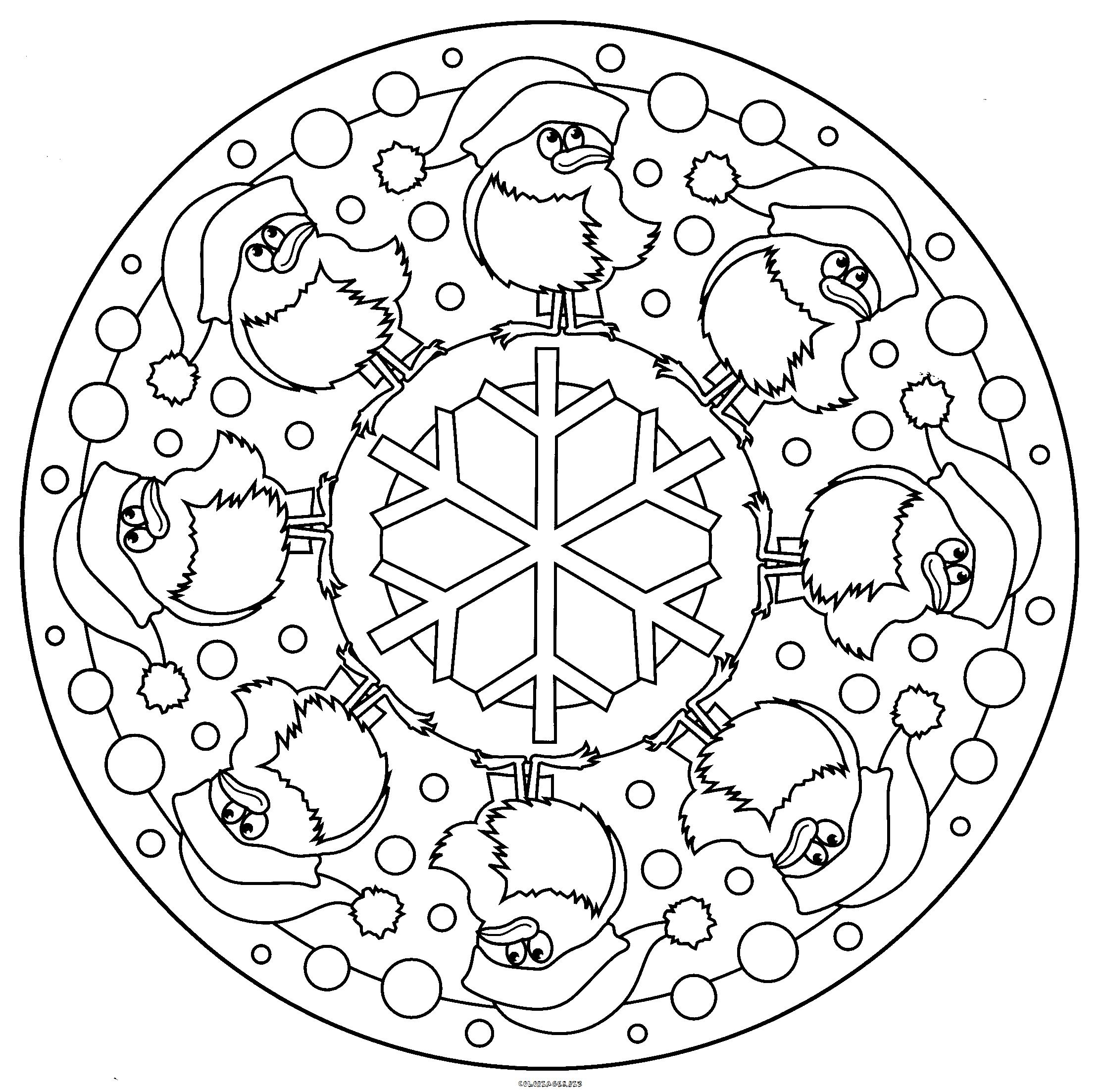 Coloriage de mandalas avec motifs géométriques et floraux Coloriage de mandalas avec motifs géométriques et floraux