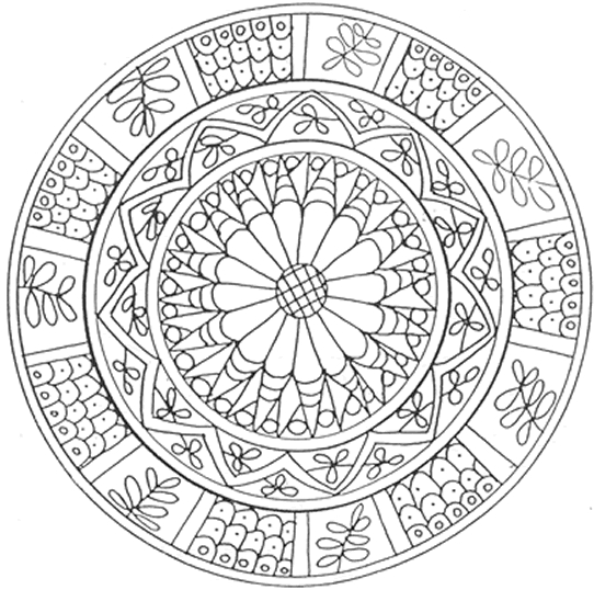 Coloriage de mandalas originaux avec motifs géométriques