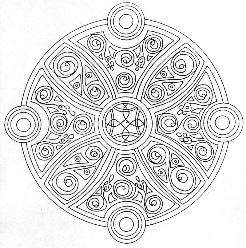 Mandalas à colorier avec motifs géométriques et floraux Mandalas à colorier avec motifs géométriques et floraux