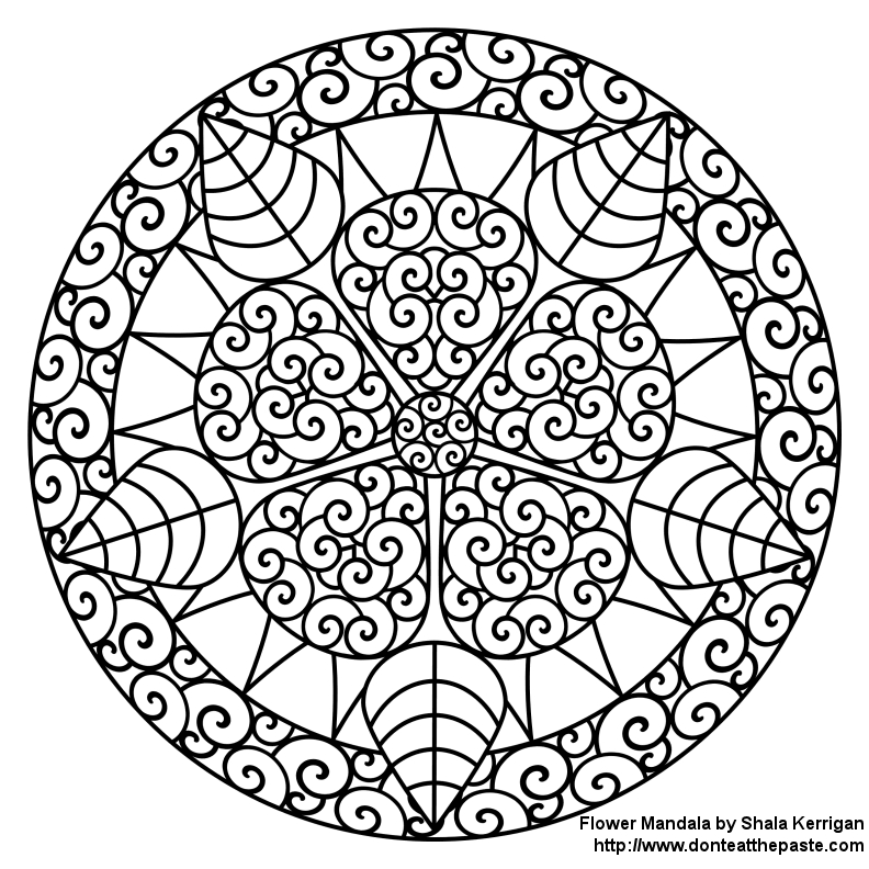 Coloriage de mandalas originaux avec motifs floraux et géométriques Coloriage de mandalas originaux avec motifs floraux et géométriques
