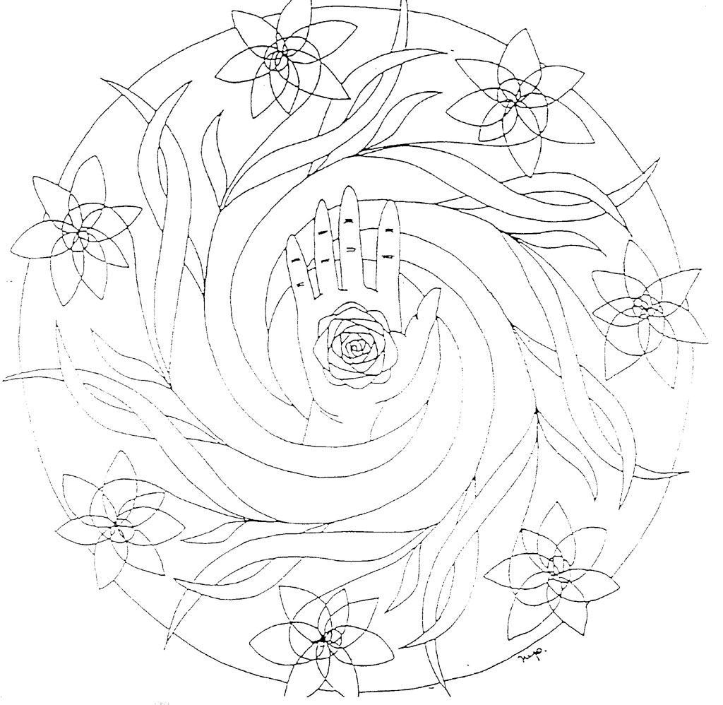 Coloriage de mandalas avec motifs géométriques et floraux Coloriage de mandalas avec motifs géométriques et floraux