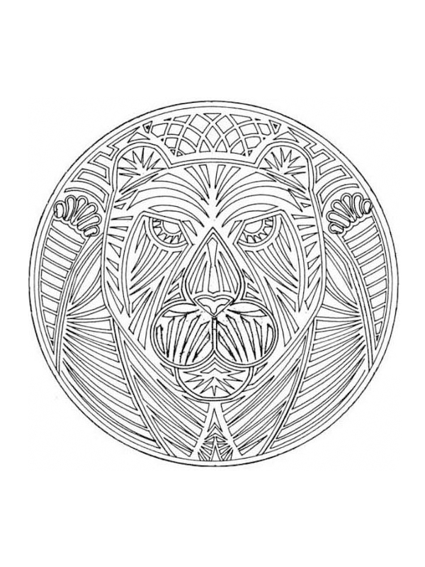 Mandalas originaux à colorier avec motifs géométriques