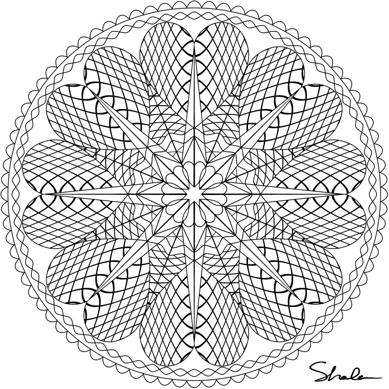 Coloriage de mandalas détaillés avec motifs géométriques et floraux