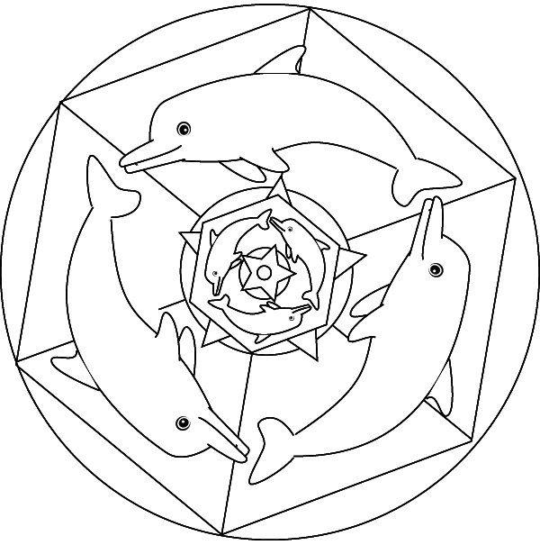 Mandalas à colorier avec motifs géométriques et floraux