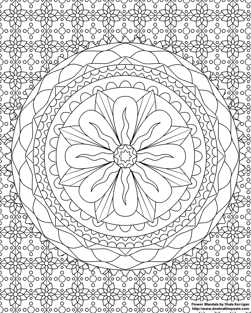 Coloriage de mandalas aux motifs entrelacés et géométriques Coloriage de mandalas aux motifs entrelacés et géométriques