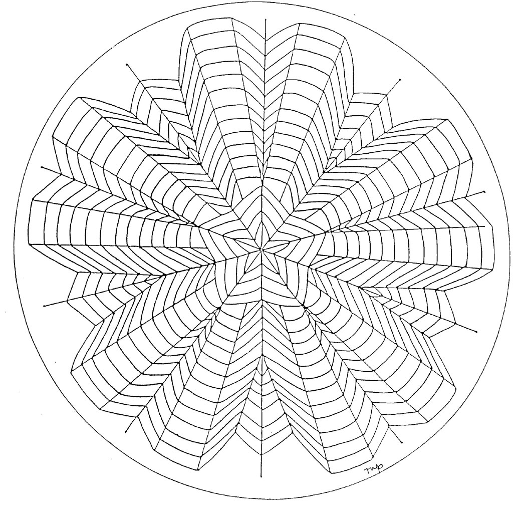 Mandalas originaux à colorier, motifs géométriques en spirale Mandalas originaux à colorier, motifs géométriques en spirale
