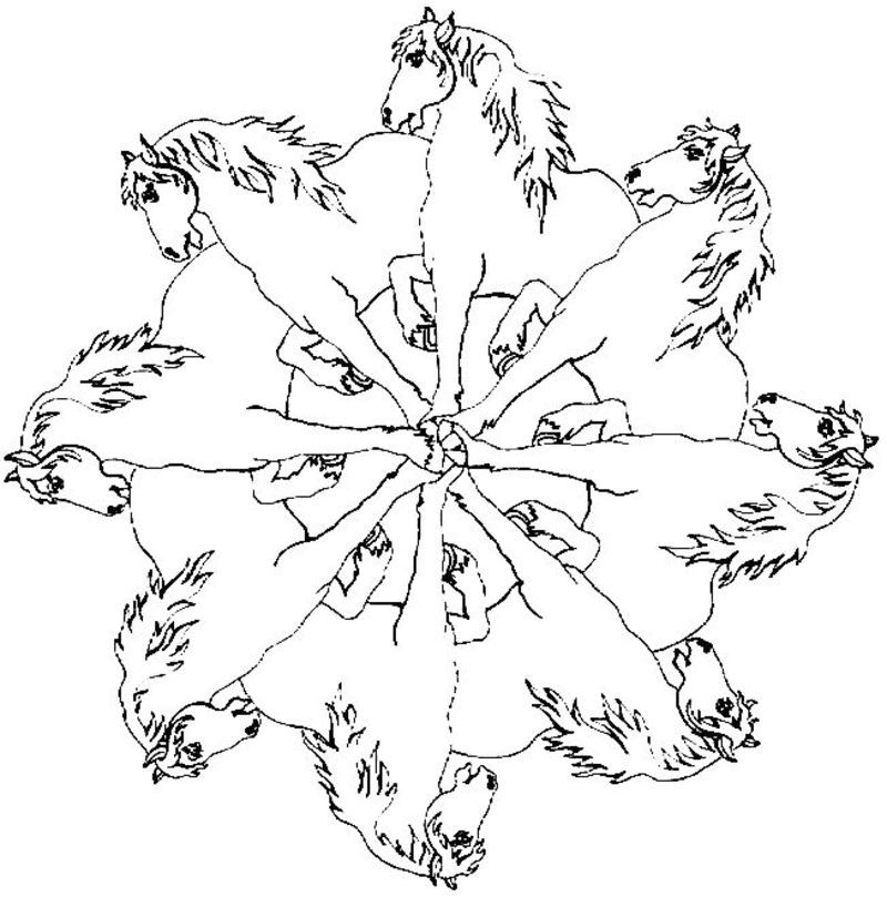 Mandalas à colorier avec des motifs géométriques et floraux Mandalas à colorier avec des motifs géométriques et floraux