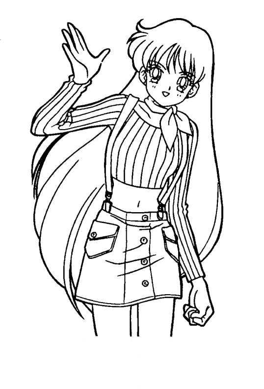 Personnage de manga en pleine action dans un décor dynamique