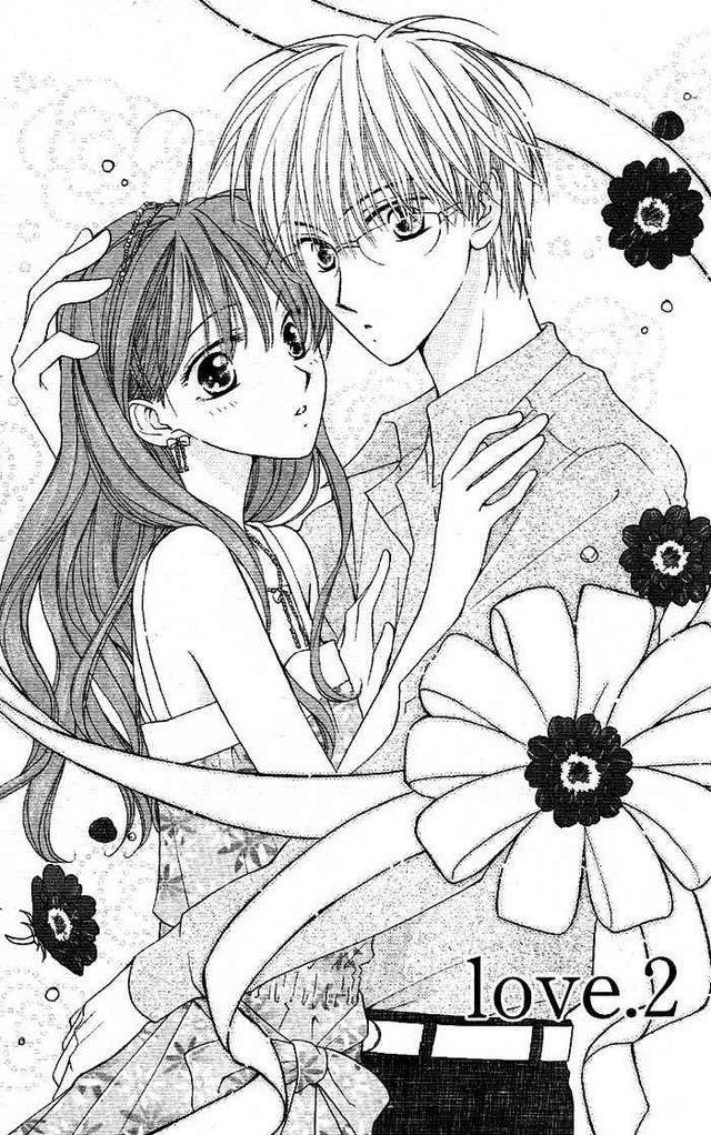 Deux personnages de manga en pleine action avec un décor stylisé