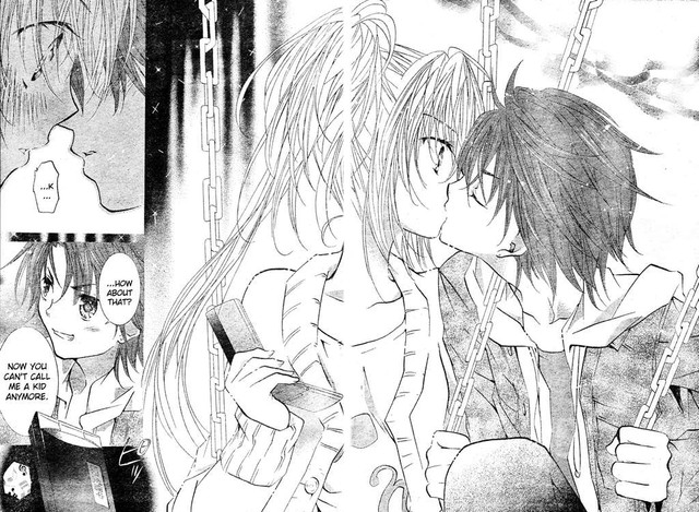 Scène de manga avec un personnage au style dynamique dans un décor urbain