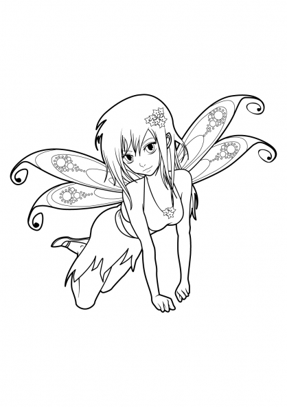 Personnage de manga en pleine action dans un décor dynamique