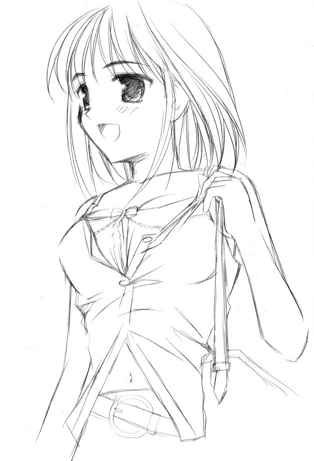 Un personnage de manga en pleine action avec un décor dynamique