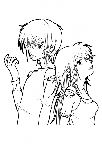 Scène de manga avec des personnages en pleine action dans un décor dynamique