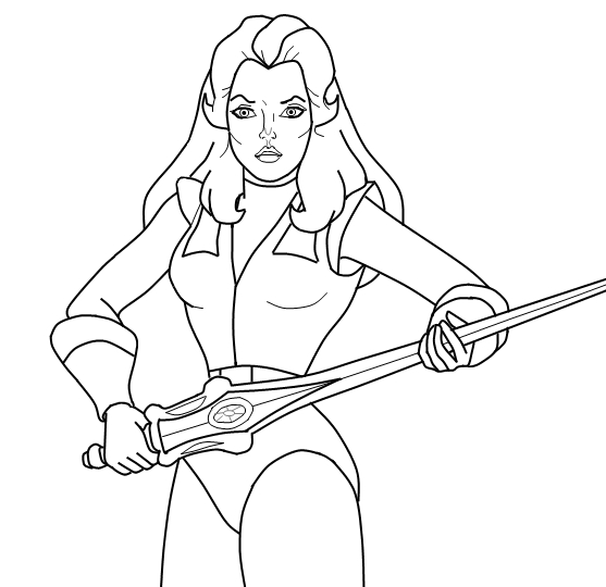 Personnages de manga en pleine action dans un décor dynamique