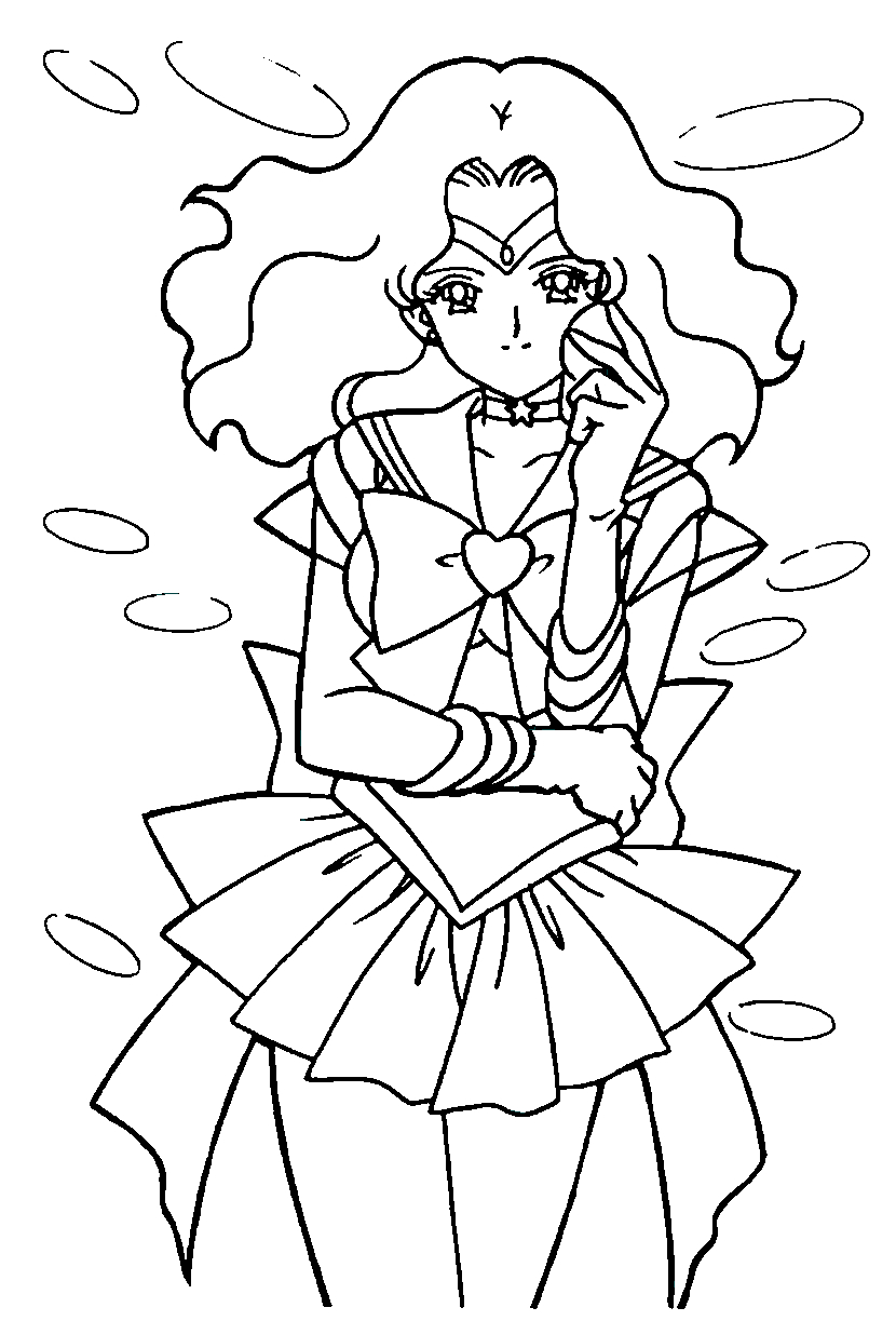 Coloriage d’un personnage de manga en pleine action avec un décor stylisé